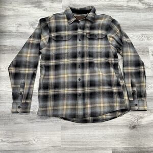 Orvis Flannel Shirt Plaid Button Up Long Sleeve Outdoor Casual Size‎ M